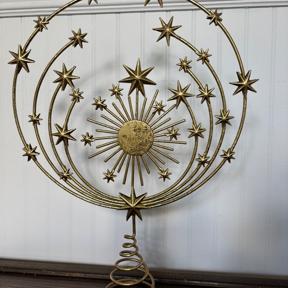 Anthropologie Hedy Tree Topper | Celestial | Gold | Sun & Stars - Picture 5 of 7
